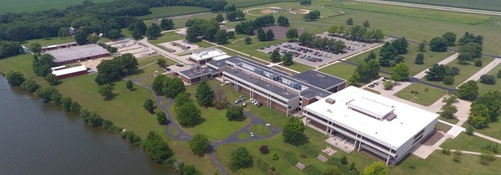 Aerial view of Sauk Valley Community College