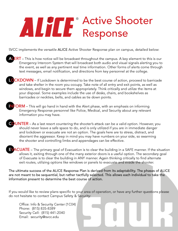 Campus Security Emergency Preparedness Sauk Valley Community College