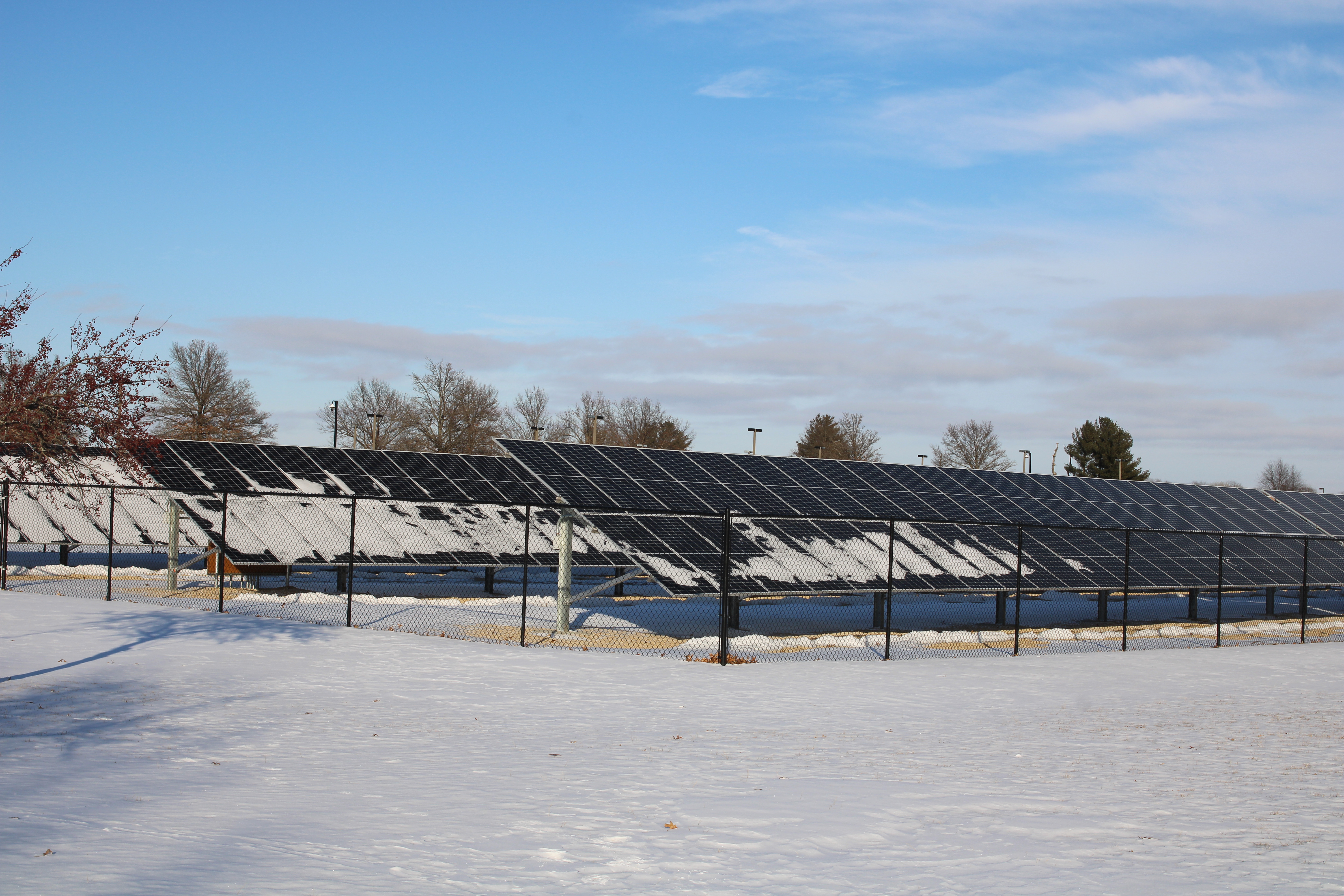 Sauk Valley Community College's very own private network of solar panels.