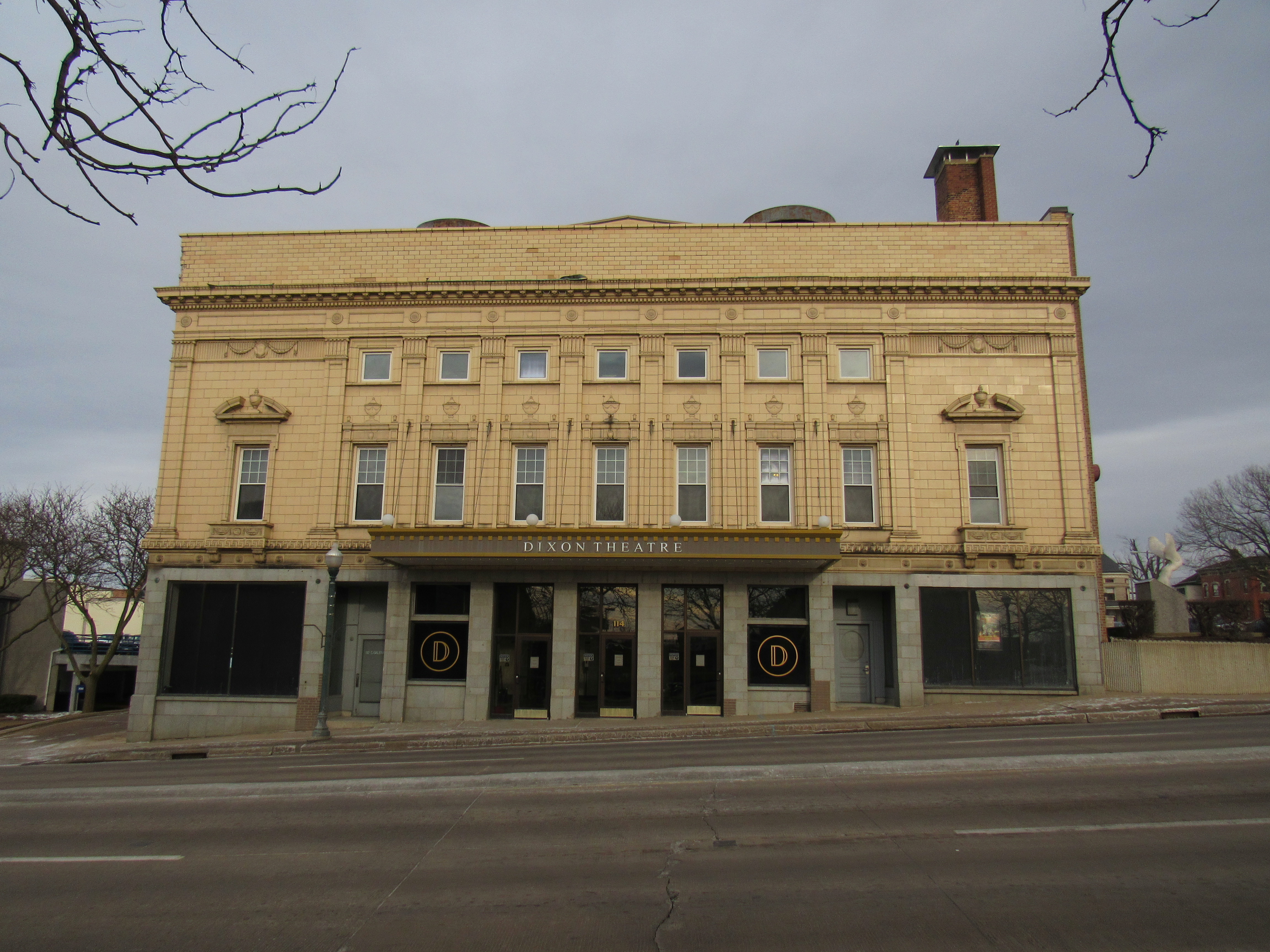 The Dixon Theater, located on Galena Avenue in Dixon, IL.