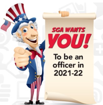 Screenshot of an SGA flyer