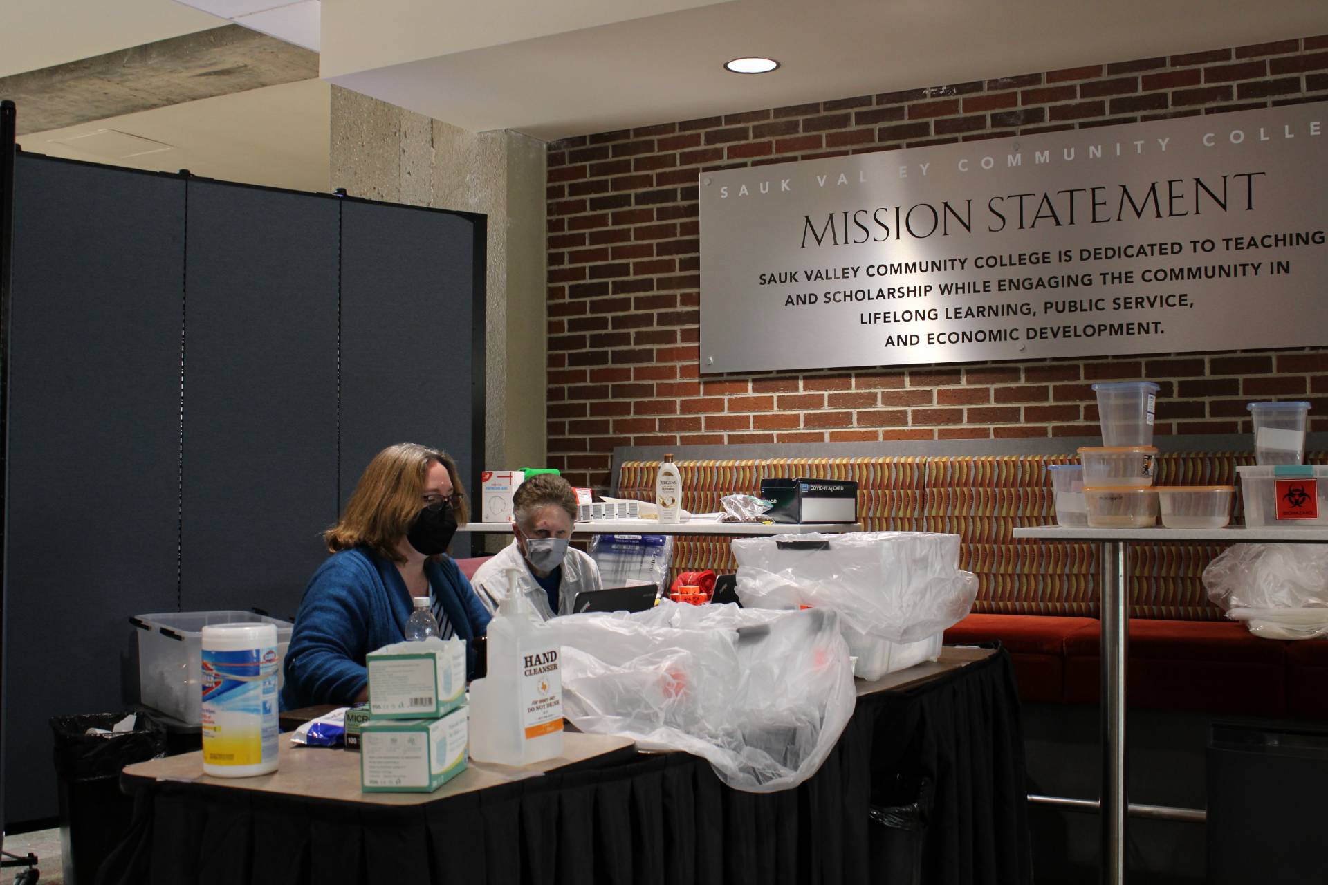 Covid Testing Station at SVCC