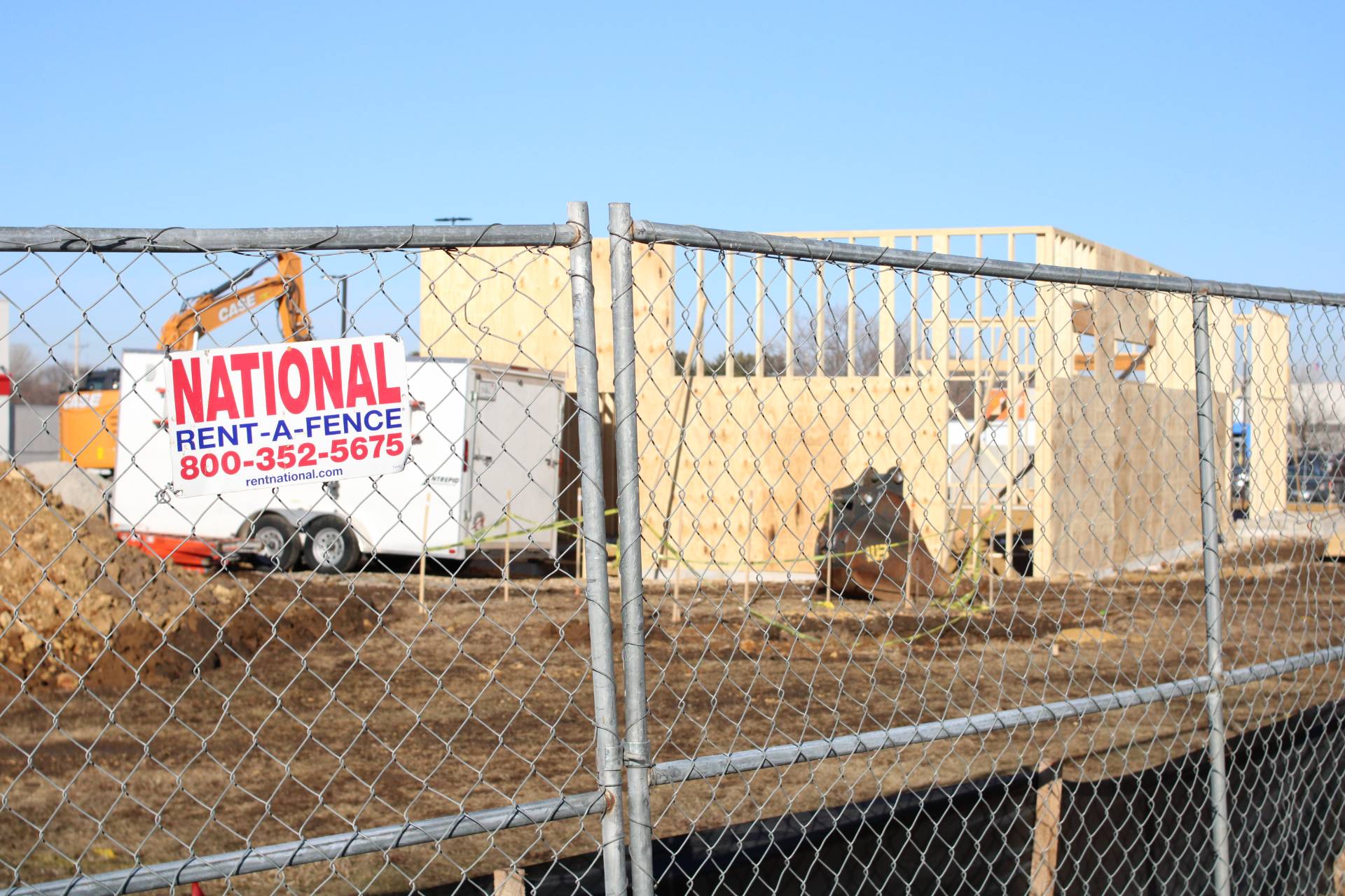 The new Starbucks building site on Galena Ave in Dixon.