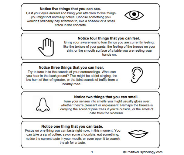 Five Senses Worksheet