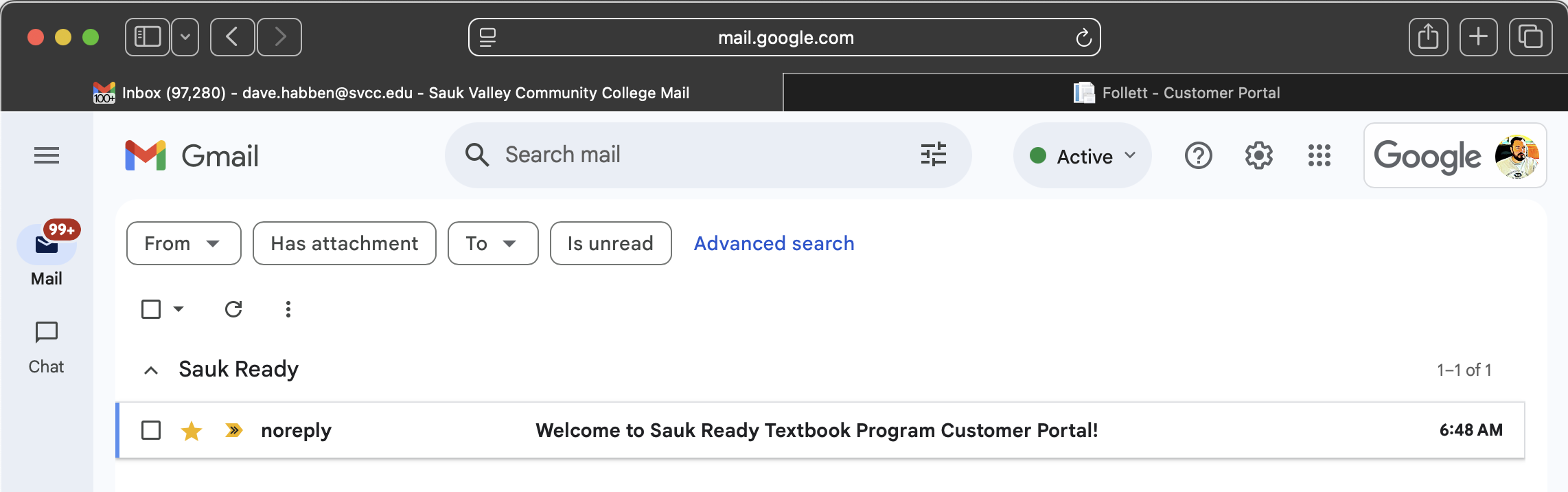Sauk Ready Welcome Email