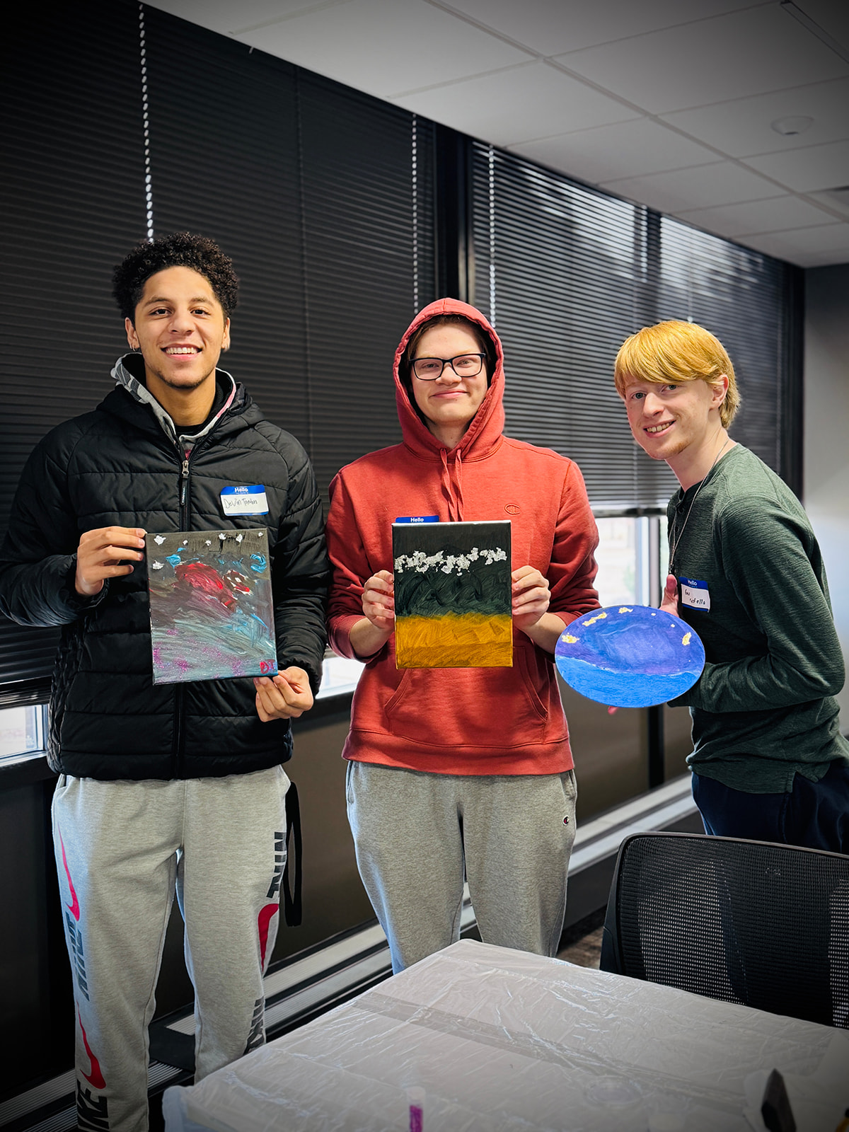 TRIO Students After Creative Art Workshop
