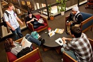 Group of students studying